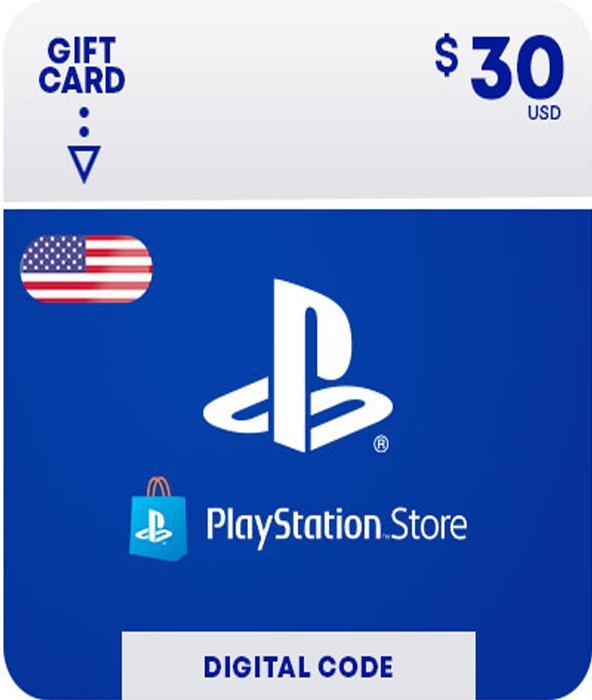 PlayStation Gift Card – 30$ US (DIGITAL CODE)