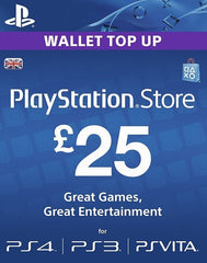 PlayStation Gift Card – 25 Pound UK (DIGITAL CODE)