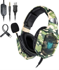 ONIKUMA K8 Wired Stereo Gaming Headphones With Mic LED Lights