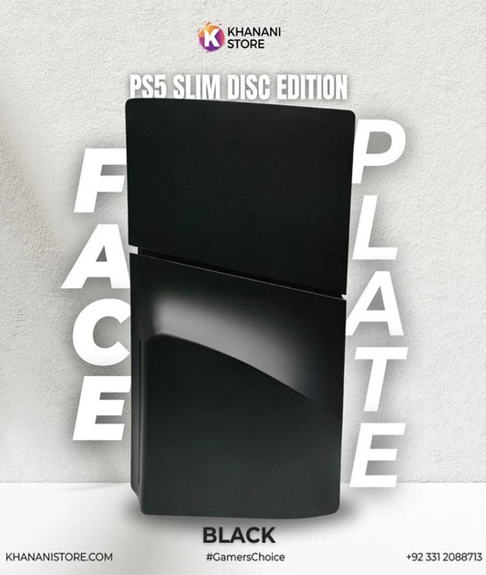PS5 SLIM FACEPLATE BLACK