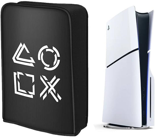 PS5 Slim Dust Cover, Premium PS5 Dust Proof Cover Protective Case Anti Scratch Waterproof Case for Sony PlayStation 5 Game Console Cover Sleeve for PS5 Disc & Digital Edition