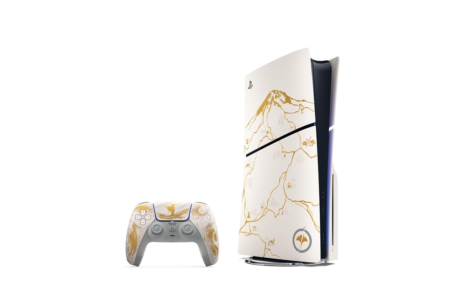 PlayStation®5 Console – Ghost of Yōtei Gold Limited Edition Bundle (slim)
