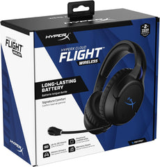 HyperX Cloud Flight Wireless Gaming Headset, Long Lasting Battery , Detachable Noise Cancelling Microphone, Comfortable Memory Foam, Works with PC, PS4 & PS5 (Open Box)