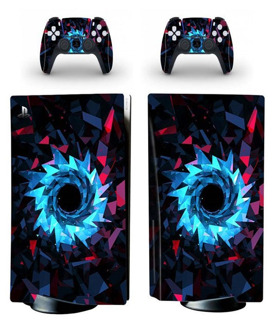 PS5 Standard Disc Console Skin Stickers- MULTI COLOR (0496)