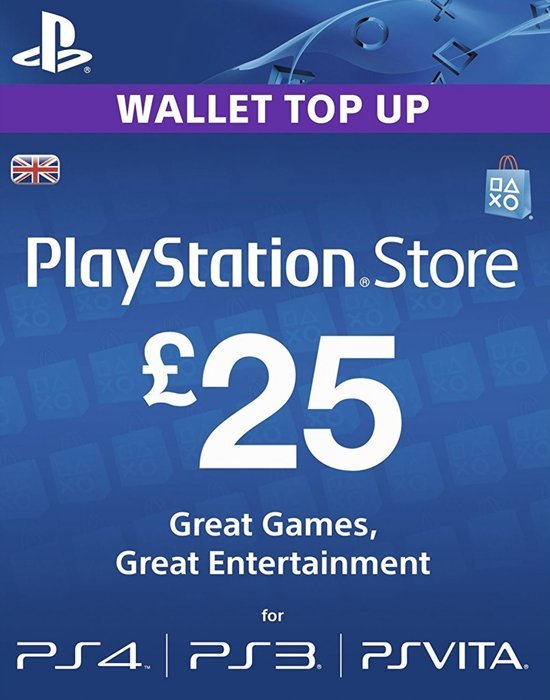 PlayStation Gift Card – 25 Pound UK (DIGITAL CODE)
