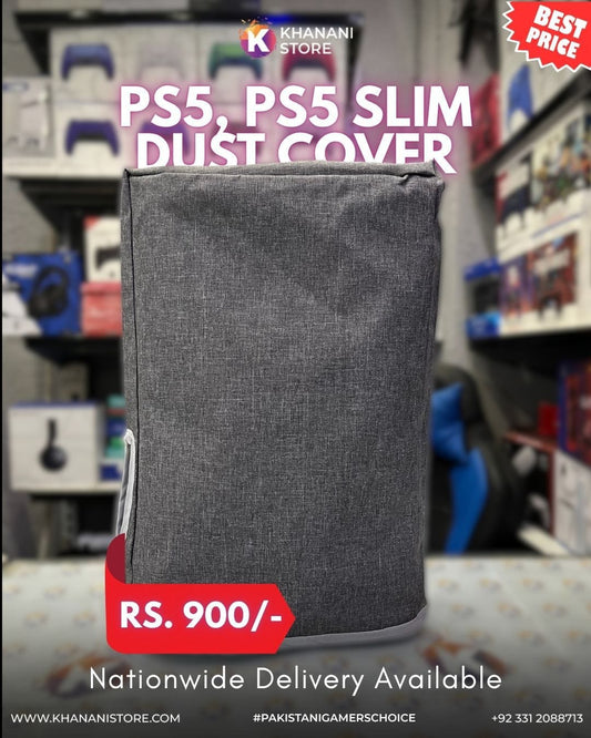 PS5 / PS5 SLIM /PS5 PRO DUST COVER PS5 PLAIN GREY