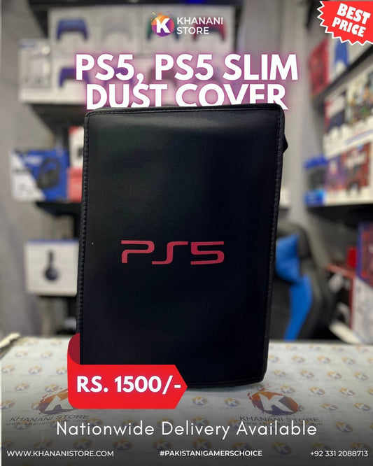 PS5 / PS5 SLIM /PS5 PRO DUST COVER PS5 LOGO BLACK