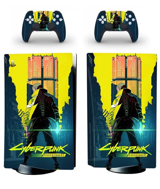 PS5 Standard Disc Console Skin Stickers- CyberPunk (1446)