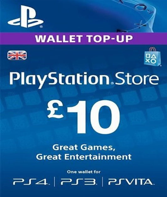 PlayStation Gift Card – 10 Pound UK (DIGITAL CODE)