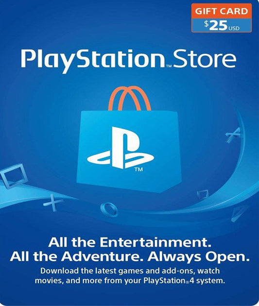 PlayStation Gift Card – 25$ US (DIGITAL CODE)