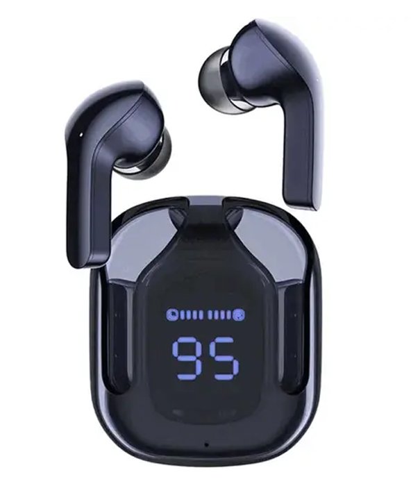 Air 31 TWS Transparent Earbuds – Black – KHANANI STORE | GAMING STORE